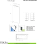 Radaway Idea PNJ Frame Шторка на ванну одностворчатая поворотная 90 см, 10001090-54-56, черный матовый