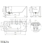 SALINI ORNELLA Oval KIT Ванна встраиваемая овальная из композита S-Sense 102412G, белый глянцевый