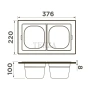 Omoikiri Контейнер DC-04-2 4999085 графит