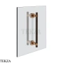 Gessi Jacqueline Полотенцедержатель для крепления на стекло, 20 см 77731-708, медь Brushed