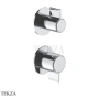 Fantini Flora Смеситель для душа, 2 потока, внешняя часть 7602J785B, хром глянец