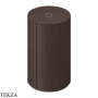 ArtCeram Opera тумба напольная круглая рифлёная ACM042 56, Moka RAL 8014 матовый