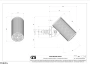 Gessi 316 SPOTWATER CESELLO Душевая головка для настенного крепления, ливень 57233-791, Deep Bronze Brushed PVD