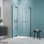 Radaway Torrenta PDD Душевая кабина распашная 90х90 см, 131600-54-01, черный матовый
