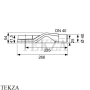 TECE drainline DN 40 Сифон для дренажного канала низкий 650004