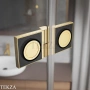 Radaway Essenza Pro PND II Шторка на ванну двустворчатая с одной подвижной створкой 140 см, открывание направо, 10102140-09-01R, золото глянец
