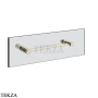 Gessi Pelle Tresse Полотенцедержатель для крепления на стекло, 30 см 78611-720, Nickel PVD