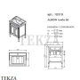 Caprigo ALBION Тумба напольная с раковиной, 60 см массив, 10310-B021, Grigio pietra