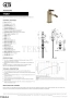 Gessi Jacqueline Смеситель для биде с донным клапаном 77267-845, бронза Dark Brush