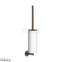Gessi ANELLO Туалетный ершик настенный, композит белый 63719-761, Coffee Bronze Br. PVD