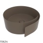 Flaminia Roll раковина накладная 44×44×17 см, коричневый Fango матовый