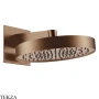 Gessi Incastri Верхняя лейка D30 с кронштейном из стены 63049-708, медь Brushed
