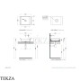 Flaminia BOX 40 раковина накладная 52,5×40×15 см, бежевый Argilla матовый