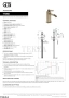 Gessi Jacqueline Смеситель для биде без гарнитура 77068-845, бронза Dark Brush