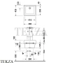 Duravit Starck 3 Раковина рабочая без перелива 0313480000, белый глянец
