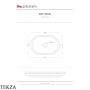 ArtCeram Won раковина накладная овальная The.Saniglaze WNL001 01 34, белый глянец