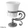 Migliore Edera Стакан настольный, керамика белая 16929, хром глянец