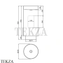 Newform SOLO STEEL Раковина напольная круглая, слив в стену 72302X.50.050, нержавеющая сталь