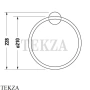Duravit Starck T Держатель для полотенца-кольцевой 0099471000, хром глянец