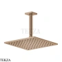 Gessi RILIEVO Потолочная душевая лейка с кронштейном 59155-030, Copper PVD