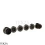 Gessi Perle Термостат для душа на 4 потока, внешняя часть 74236-707, black хром Brush