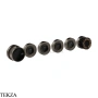 Gessi Perle Термостат для душа на 4 потока, внешняя часть 74836-707, black хром Brush