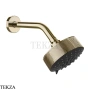 Gessi ANELLO Верхняя лейка D12,9 см с кронштейном 63356-710, Brass PVD