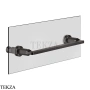 Gessi INCISO accessories Полотенцедержатель для крепления на стекло, 30 см 58613-707, Black Metal Brushed PVD