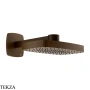 Gessi Jacqueline Верхняя регулируемая лейка с кронштейном 77149-845, бронза Dark Brush