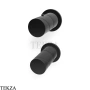 FIMA Carlo Frattini Slide Термостат для душа, 2 потока, внешняя часть F5803N7CS, black хром Brush