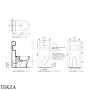 Flaminia Niagara панель керамическая с полкой для биде без чаши 41,5×13×98,5 см, бежевый Argilla матовый