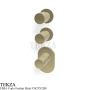 FIMA Carlo Frattini Slide Термостат для душа, 2 потока, внешняя часть F5823X2HS, шампань Brushed
