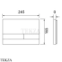 TECEspring Панель смыва для унитаза акриловая S240850, белый глянец