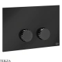 Gessi Incastri Клавиша смыва для инсталляции Geberit omega 12 75615-706, black хром глянец
