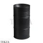Kerasan Artwork Раковина свободностоящая BARREL, слив в пол, сифон, 4742K31 черный матовый
