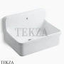 Kohler Gilford Мойка кухонная 76 с фартуком, два отверстия K-12781-0, белый глянец