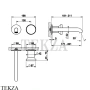 Gessi Origini NEUTRAL Смеситель для раковины, внешняя часть 66088-720, Nickel PVD