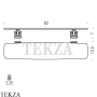 Colombo Portofino Полка стеклянная B3216.bronze, бронза classic