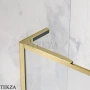 Radaway Modo F SL PNJ II Шторка на ванну неподвижная одностворчатая 60 см, левая L, 10406060-99-01L, брашированное золото