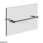 Gessi Jacqueline Полотенцедержатель для крепления на стекло, 30 см 77511-149, нерж. сталь Brush / никель Brushed