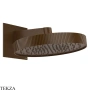 Gessi Incastri Верхняя лейка D30 с кронштейном из стены 75149-845, бронза Dark Brush