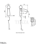 Gessi Perle Смеситель для биде с донным клапаном 74167-726, бронза Brushed
