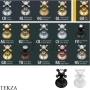 Nicolazzi CLASSICI Полочка стеклянная с держателями 1480CR, хром глянец