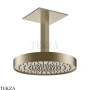 Gessi Incastri Верхняя лейка D30 с потолочным кронштейном 63072-149, нерж. сталь Brush / никель Brushed