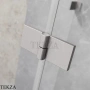 Radaway Essenza Pro PND II Шторка на ванну двустворчатая с одной подвижной створкой 130 см, открывание налево, 10102130-91-01L, брашированный никель