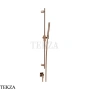 Gessi Inverso Diamantato Штанга в комплекте с душевой лейкой и выводом 73641-030, Copper PVD
