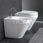 Hatria DAYTIME EVO Биде напольное, 1 отверстие под смеситель YQ3501, белый глянец (снято с производства)