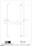Gessi 316 SHOWER Штанга для душа с держателем 54042-761, Coffee Bronze Brushed PVD