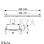 TECEdrainline plate 100 основа для плитки 601070, сталь полированная