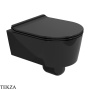 Flaminia LINK Mini Link унитаз подвесной GoClean чаша без ободка 5064GNER, чёрный глянец